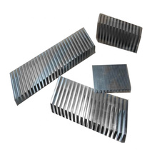 Wave metal aluminum fins for intercooler